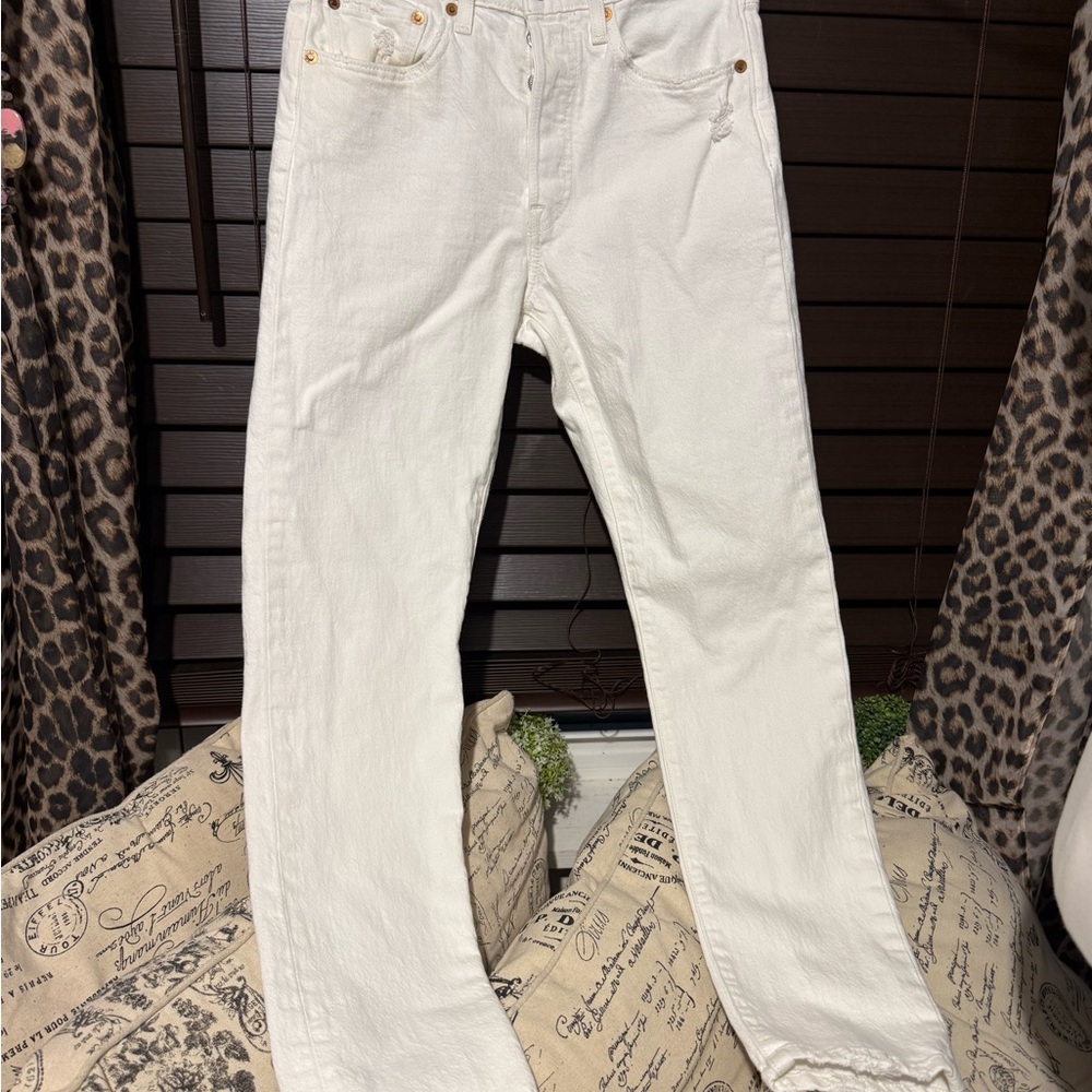 Levi's Off-White Denim Jeans
